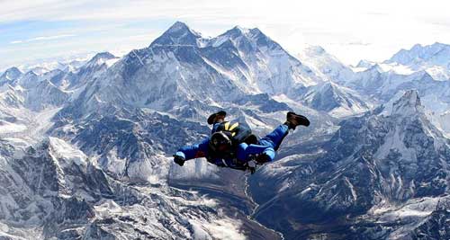 Skydiving Everest

