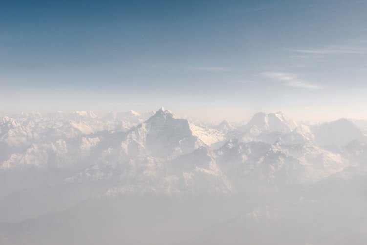 Mountain flight in Nepal